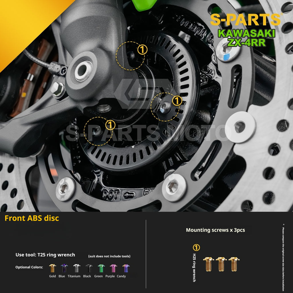 SPARTS TC4 Titanium Bolt Kit for Kawasaki ZX-4RR | Motorcycle Titanium Bolt Upgrade