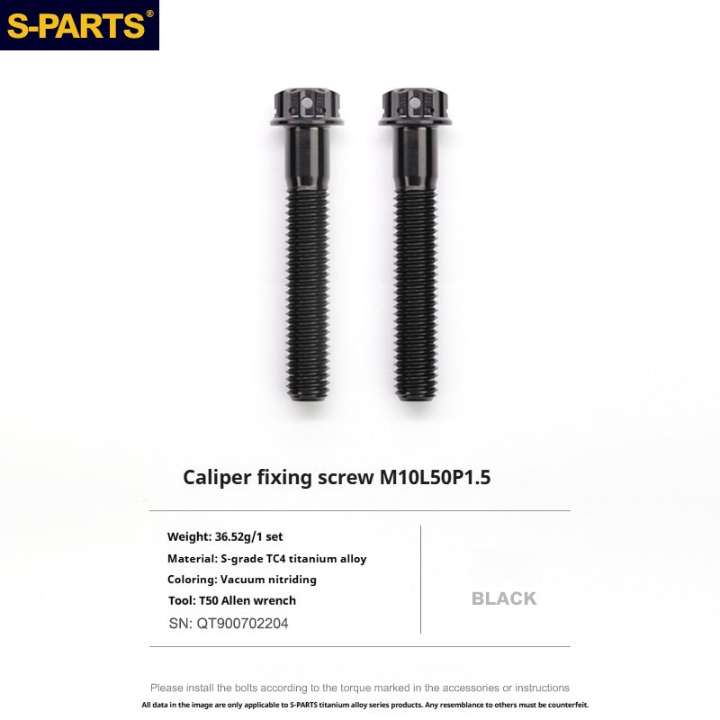 SPARTS Titanium Alloy Lower Caliper Bolt Kit for BREMBO GP4 RX with 100mm Mounting Points