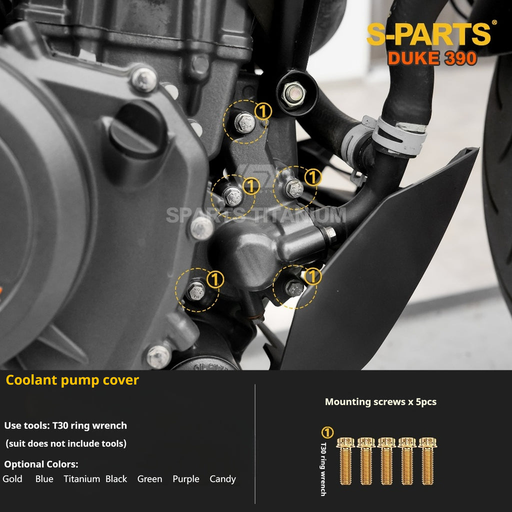 SPARTS Stan KTM DUKE 390 Dedicated · TC4 Titanium Full Motorcycle Bolt Kit
