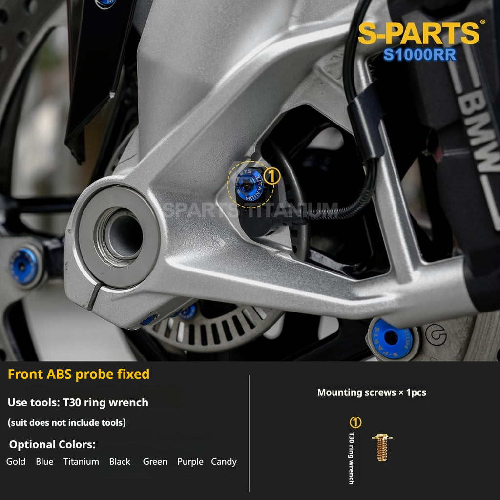 SPARTS TC4 Titanium Bolt Kit Compatible with BMW S1000RR — Full Motorcycle Upgrade Fastener Set