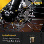 SPARTS Titanium Bolt Kit for Ultra Bee | Full Motorcycle Upgrade Set