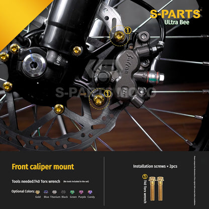 SPARTS Titanium Bolt Kit for Ultra Bee | Full Motorcycle Upgrade Set