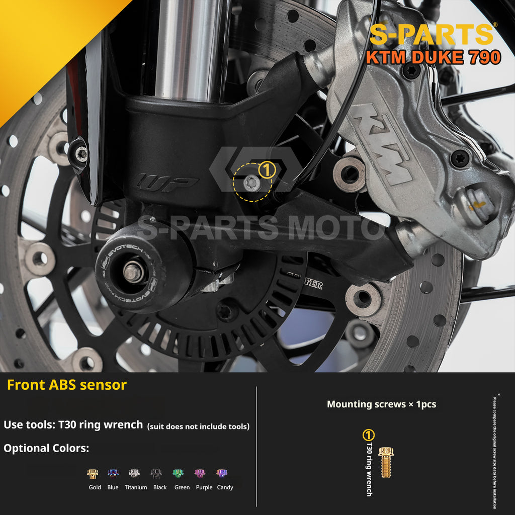 SPARTS TC4 Titanium Bolt Kit Compatible with KTM DUKE 790 – Full Motorcycle Fastener Upgrade