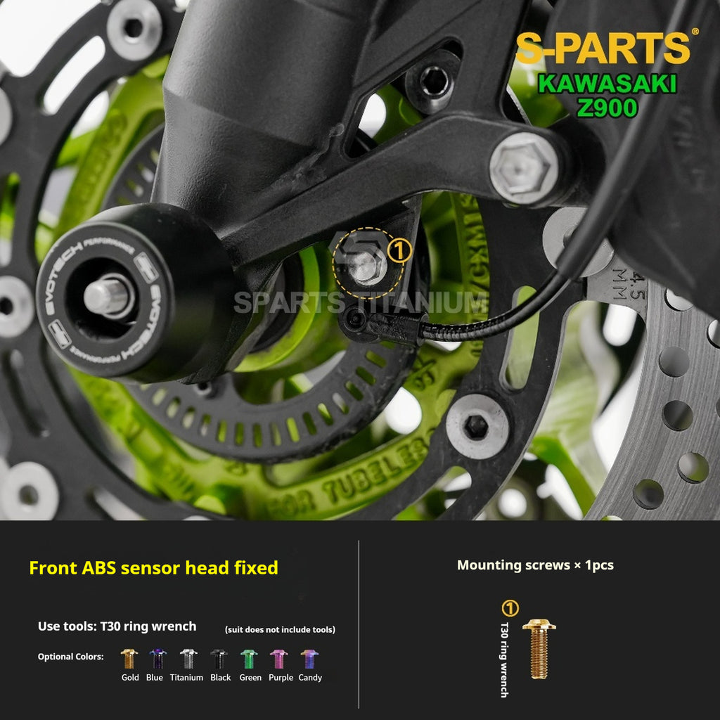 SPARTS Titanium Bolt Kit for Kawasaki Z900 2021 –  CNC Titanium Upgrade Kit - 1/2