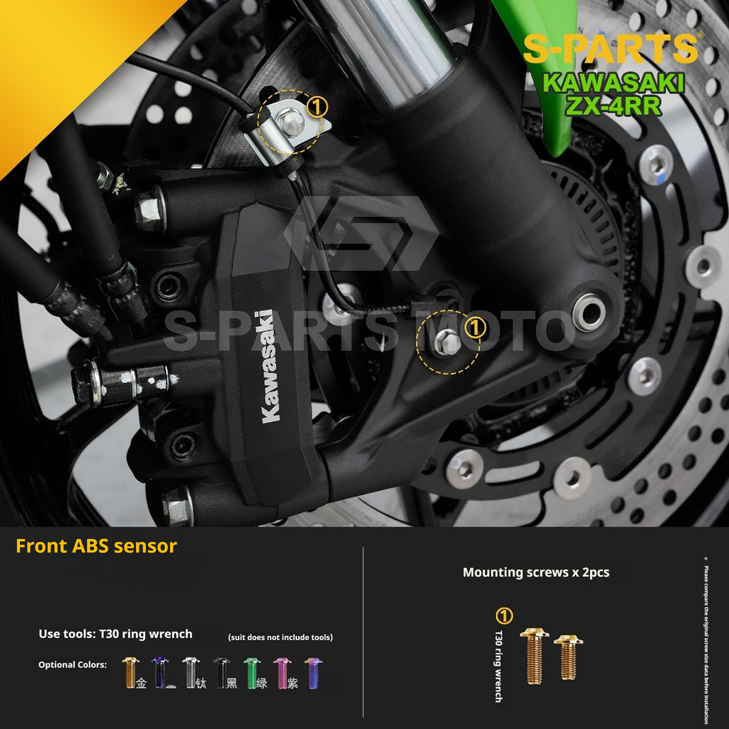 SPARTS TC4 Titanium Bolt Kit for Kawasaki ZX-4RR | Motorcycle Titanium Bolt Upgrade