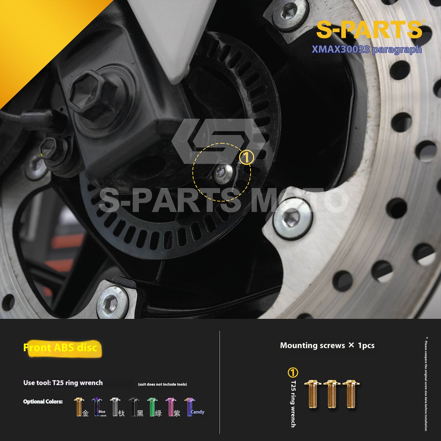 SPARTS Titanium Bolt Set for 2023 XMAX300 | Yamaha Motorcycle Titanium Bolt Upgrade