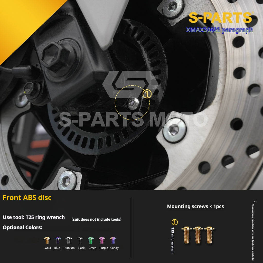 SPARTS Titanium Bolt Set for 2023 XMAX300 – Yamaha Motorcycle Custom Upgrade - 1/2