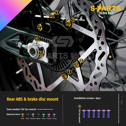 SPARTS Titanium Bolt Kit for Ultra Bee | Full Motorcycle Upgrade Set