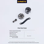 SPARTS Titanium Reservoir Cap Compatible with Brembo Master Cylinder – Separate Small Tank Cover Kit