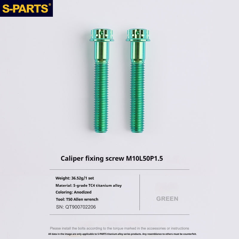 SPARTS Titanium Alloy Lower Caliper Bolt Kit for BREMBO GP4 RX with 100mm Mounting Points