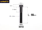 SPARTS M10 P1.25 A3 Series Standard Head Titanium Bolt | 650°C Forged | S-Grade TC4 | Motorcycle / E-Bike Upgrade