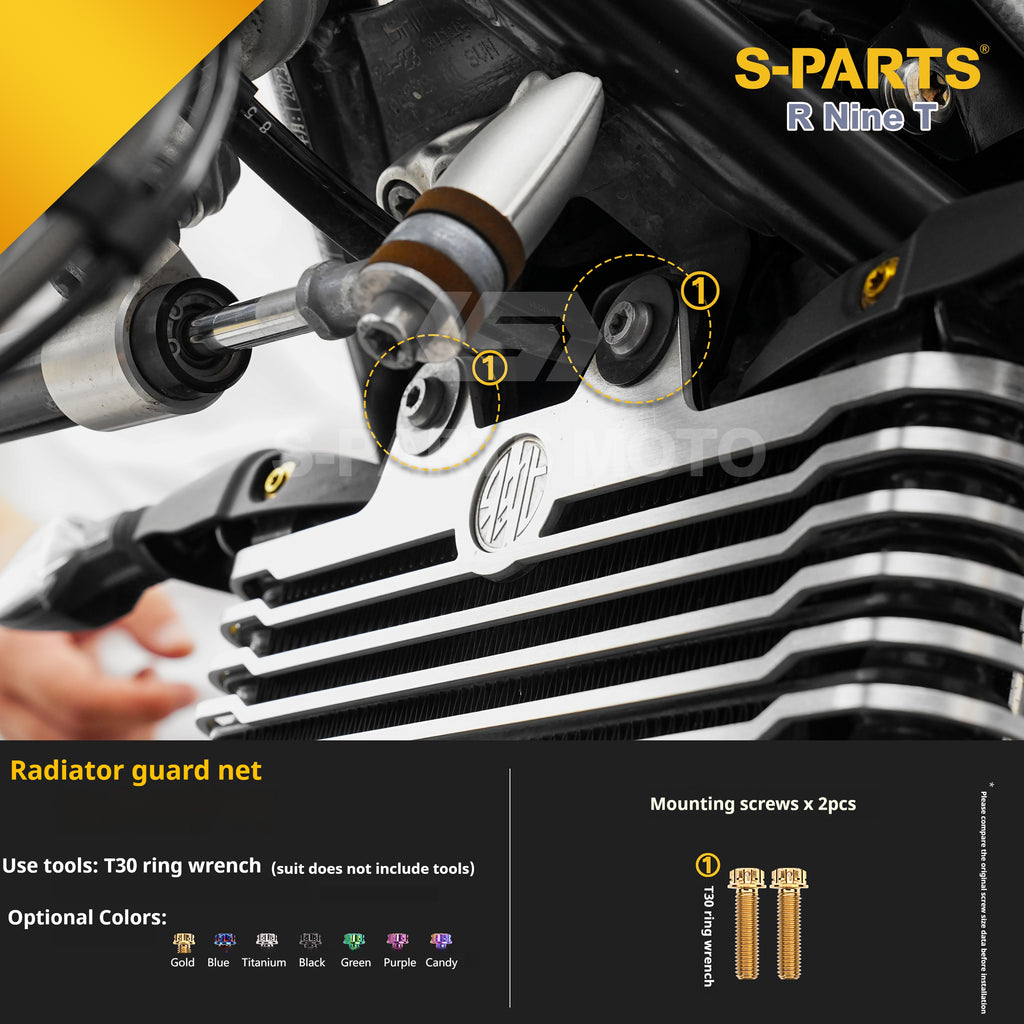 SPARTS BMW RnineT Titanium Alloy Motorcycle Bolt Upgrade Kit