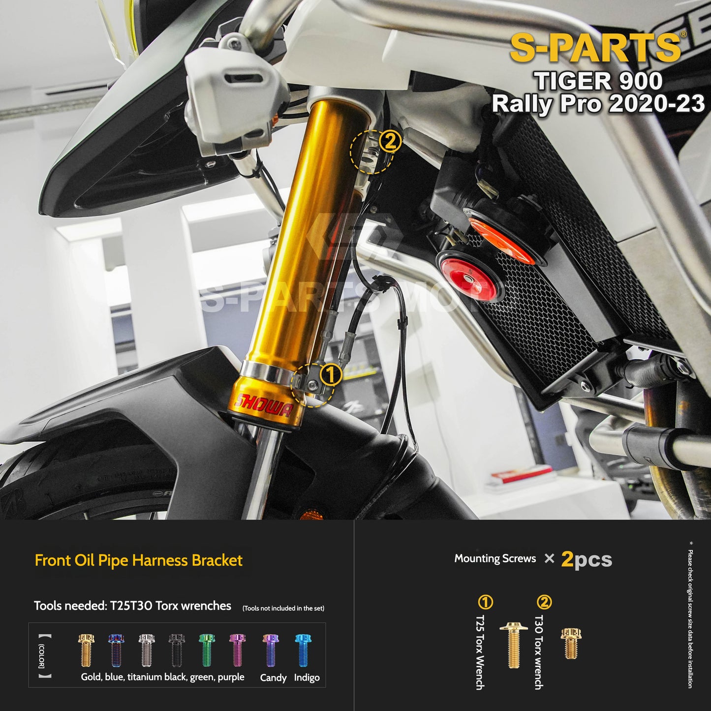 SPARTS Triumph Tiger 900 Rally Pro (2020–2023) Motorcycle Modified Titanium Alloy Bolts