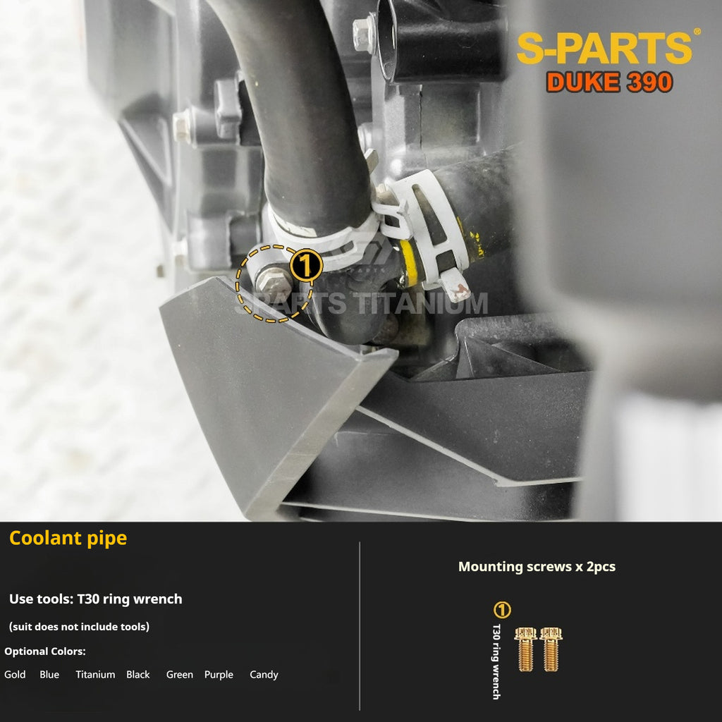 SPARTS Stan KTM DUKE 390 Dedicated · TC4 Titanium Full Motorcycle Bolt Kit