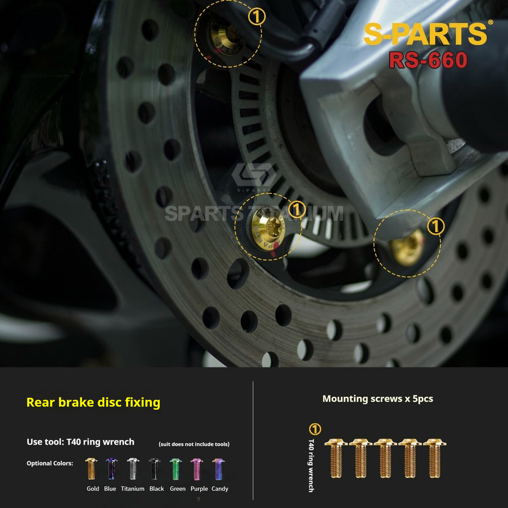 SPARTS Titanium Bolt Kit for Aprilia RS660 2021 – CNC Titanium Upgrade Kit