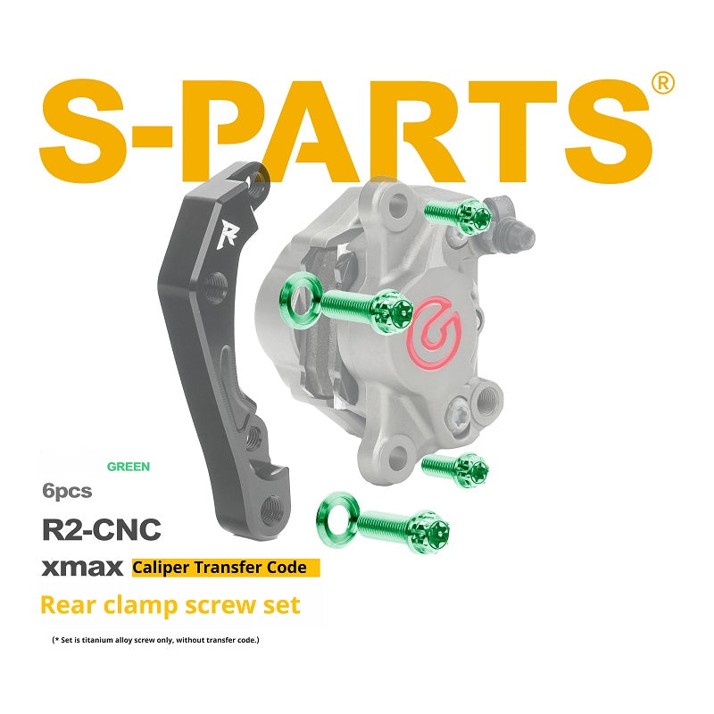 SPARTS Brembo R2 XMAX Caliper Adapter Titanium Bolt Kit