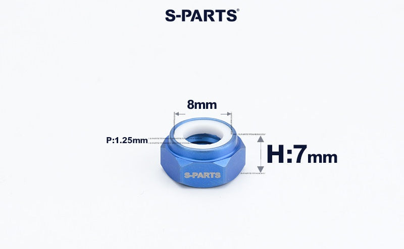 SPARTS Hex Nylon Lock Titanium Nuts – Motorcycle & Car Upgrade Fasteners