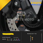 SPARTS Titanium Bolt Set for 2023 XMAX300 | Yamaha Motorcycle Titanium Bolt Upgrade