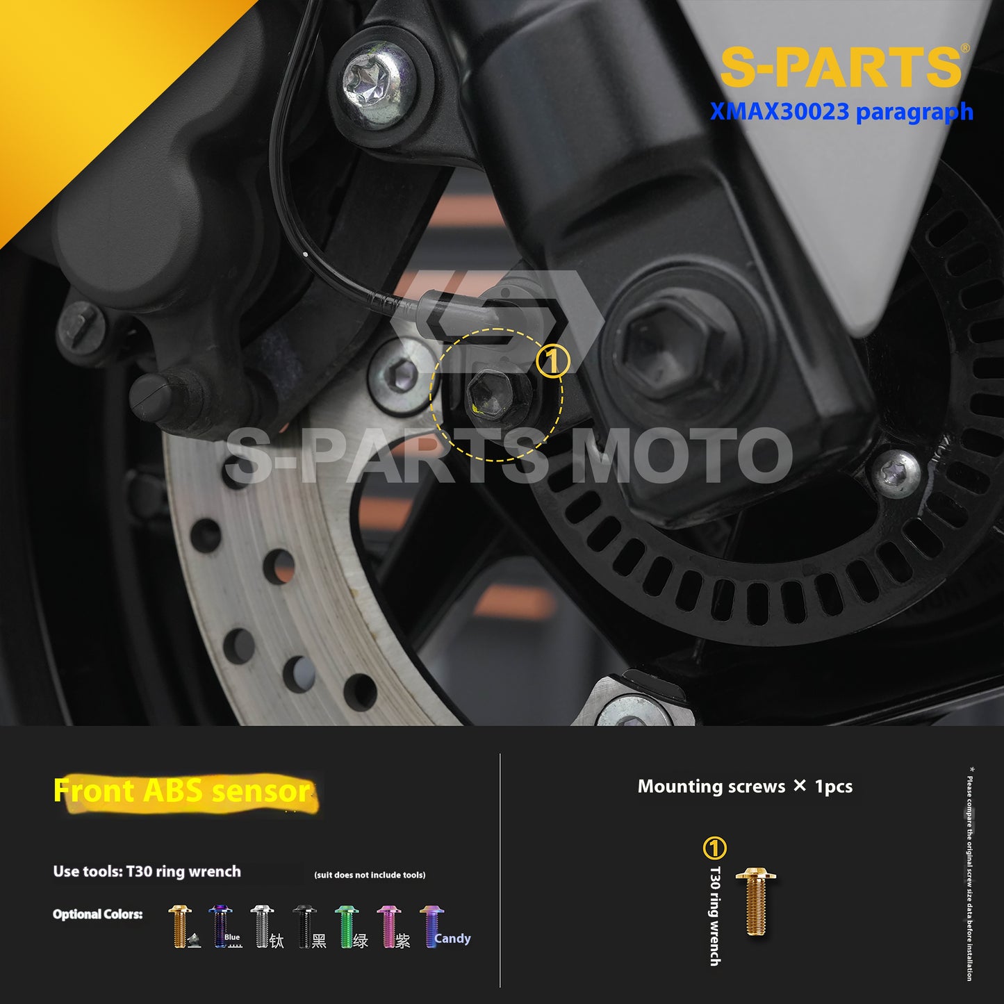 SPARTS Titanium Bolt Set for 2023 XMAX300 | Yamaha Motorcycle Titanium Bolt Upgrade