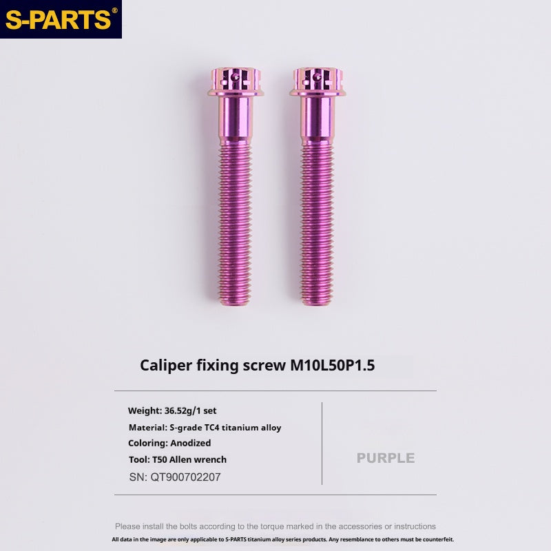 SPARTS Titanium Alloy Lower Caliper Bolt Kit for BREMBO GP4 RX with 100mm Mounting Points