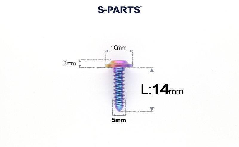 SPARTS Button Head M5×L10-35 Titanium Screws Self-Tapping Bolt