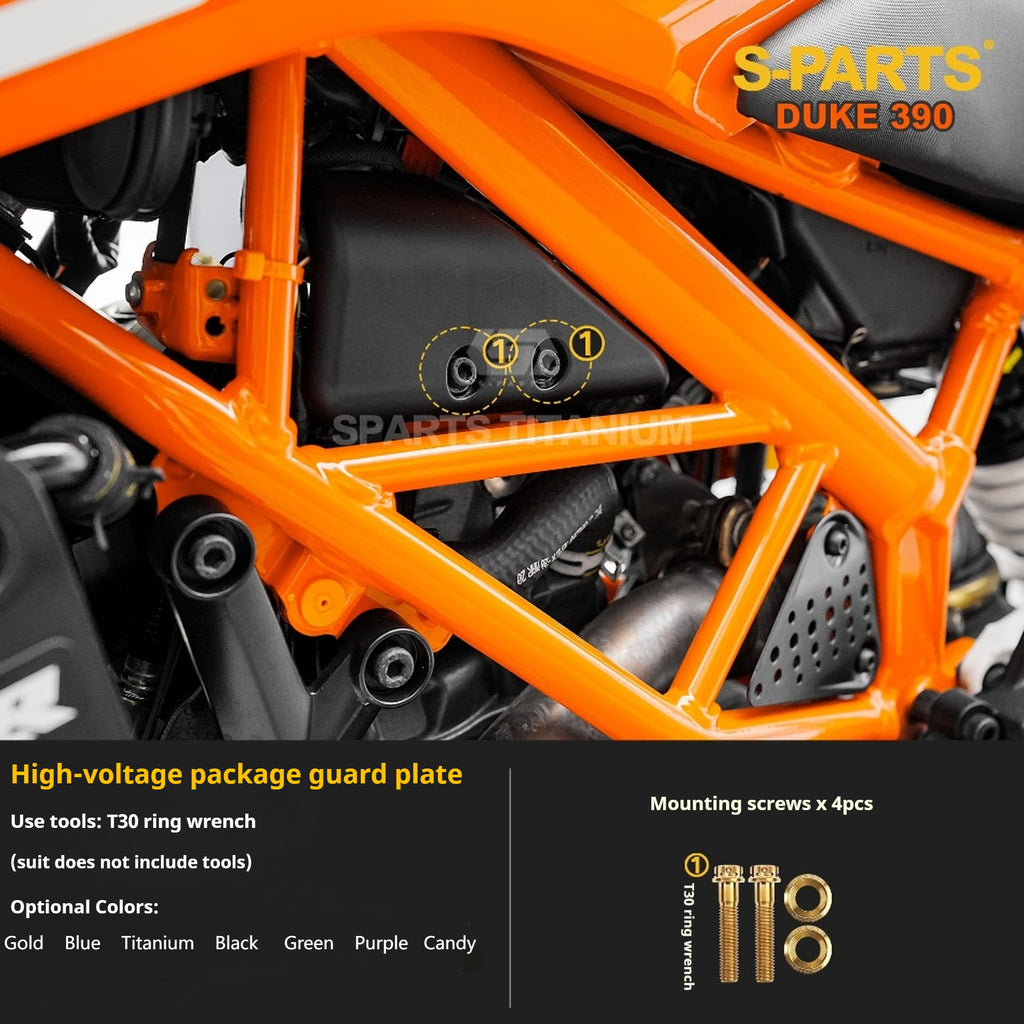 SPARTS Stan KTM DUKE 390 Dedicated · TC4 Titanium Full Motorcycle Bolt Kit