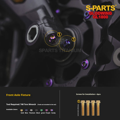SPARTS Titanium Bolt Kit | Titanium for Honda Gold Wing GL1800 Motorcycle