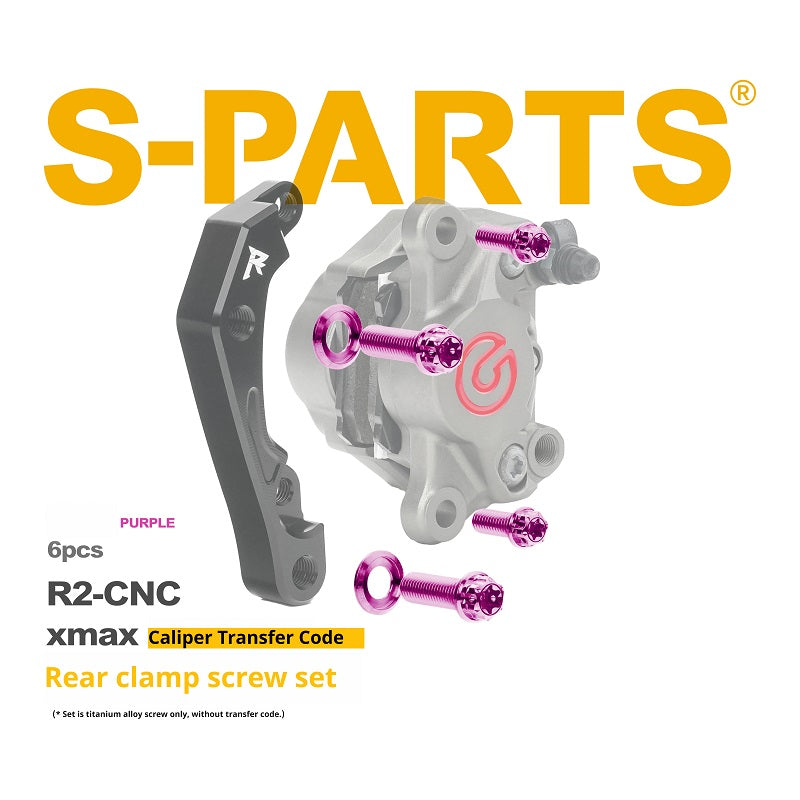 SPARTS Brembo R2 XMAX Caliper Adapter Titanium Bolt Kit