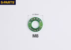 S-PARTS M8 / M10 / M12 / M14 TC4 Titanium Flat Washers for E-Bikes, Motorcycles & Bicycles