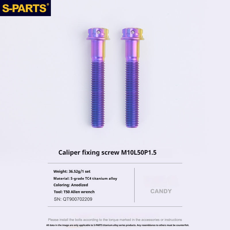SPARTS Titanium Alloy Lower Caliper Bolt Kit for BREMBO GP4 RX with 100mm Mounting Points
