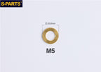S-PARTS M3 / M4 / M5 / M6 TC4 Titanium Flat Washers for E-Bikes, Motorcycles & Bicycles