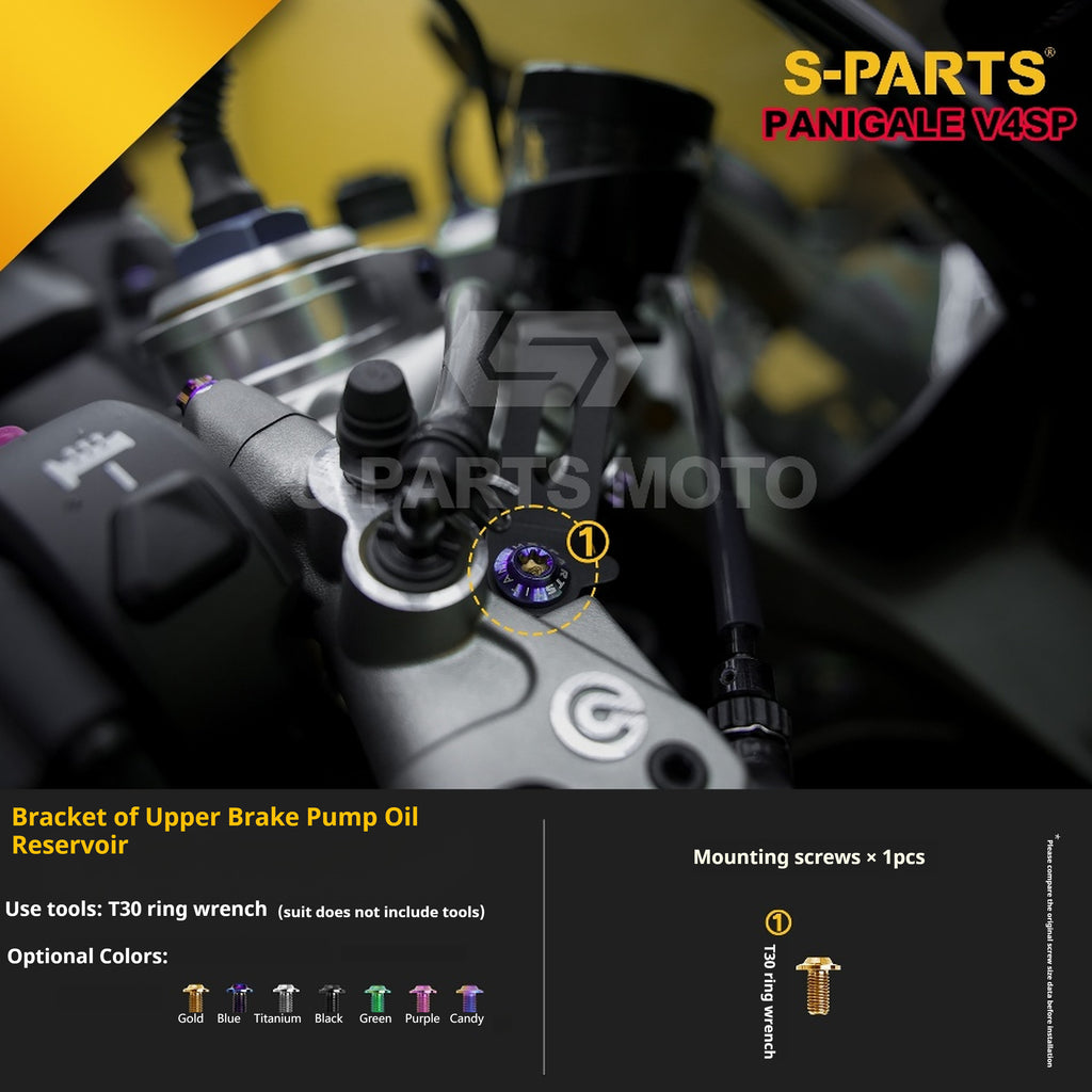 SPARTS TC4 Titanium Bolt Kit for Ducati Panigale V4SP Motorcycle