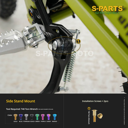 S-PARTS TC4 Titanium Full Bolt Kit for Sur-Ron Light Bee X (2025 Model)