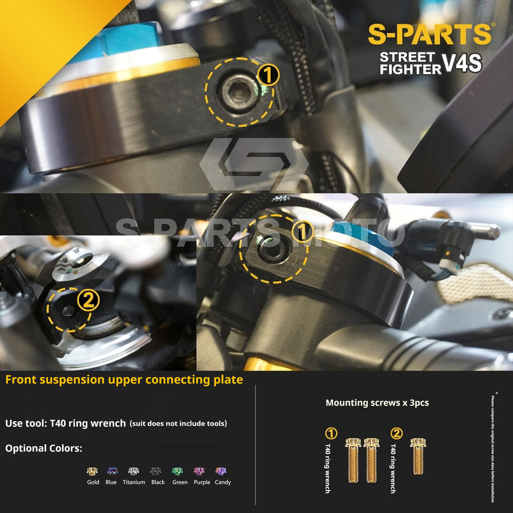 SPARTS Titanium Bolt Kit for Ducati Streetfighter V4S