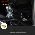 S-PARTS  Compatible with / Suitable for Ducati DUCATI V2 Full Titanium Bolt Kit