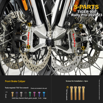 SPARTS Triumph Tiger 900 Rally Pro (2020–2023) Motorcycle Modified Titanium Alloy Bolts