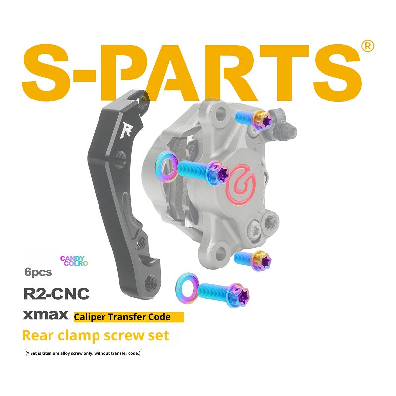 SPARTS Brembo R2 XMAX Caliper Adapter Titanium Bolt Kit