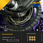 SPARTS Yamaha MT-09 Titanium Bolt Kit | TC4 Grade Motorcycle Fasteners