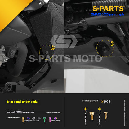 SPARTS Titanium Bolt Set for 2023 XMAX300 | Yamaha Motorcycle Titanium Bolt Upgrade