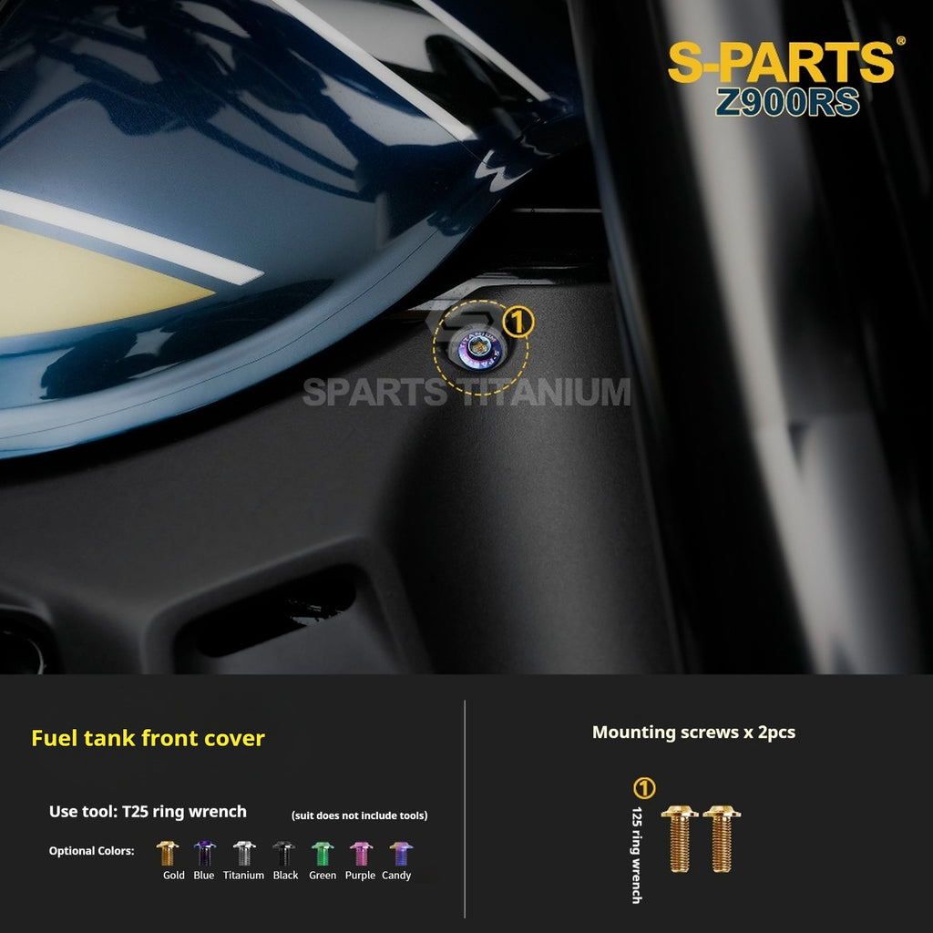 SPARTS Titanium Screw Set for Kawasaki Z900RS – Motorcycle Upgrade Kit