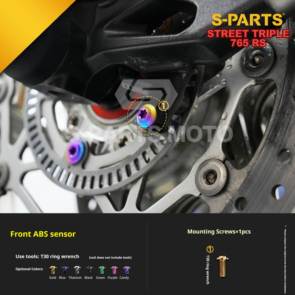 SPARTS Titanium Screw Set for Triumph Street Triple RS –CNC Titanium Upgrade Kit