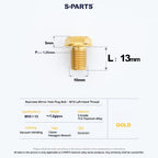 S-PARTS TC4 Titanium Mirror Plug Bolt M8 M10 RH/LH for Motorcycle