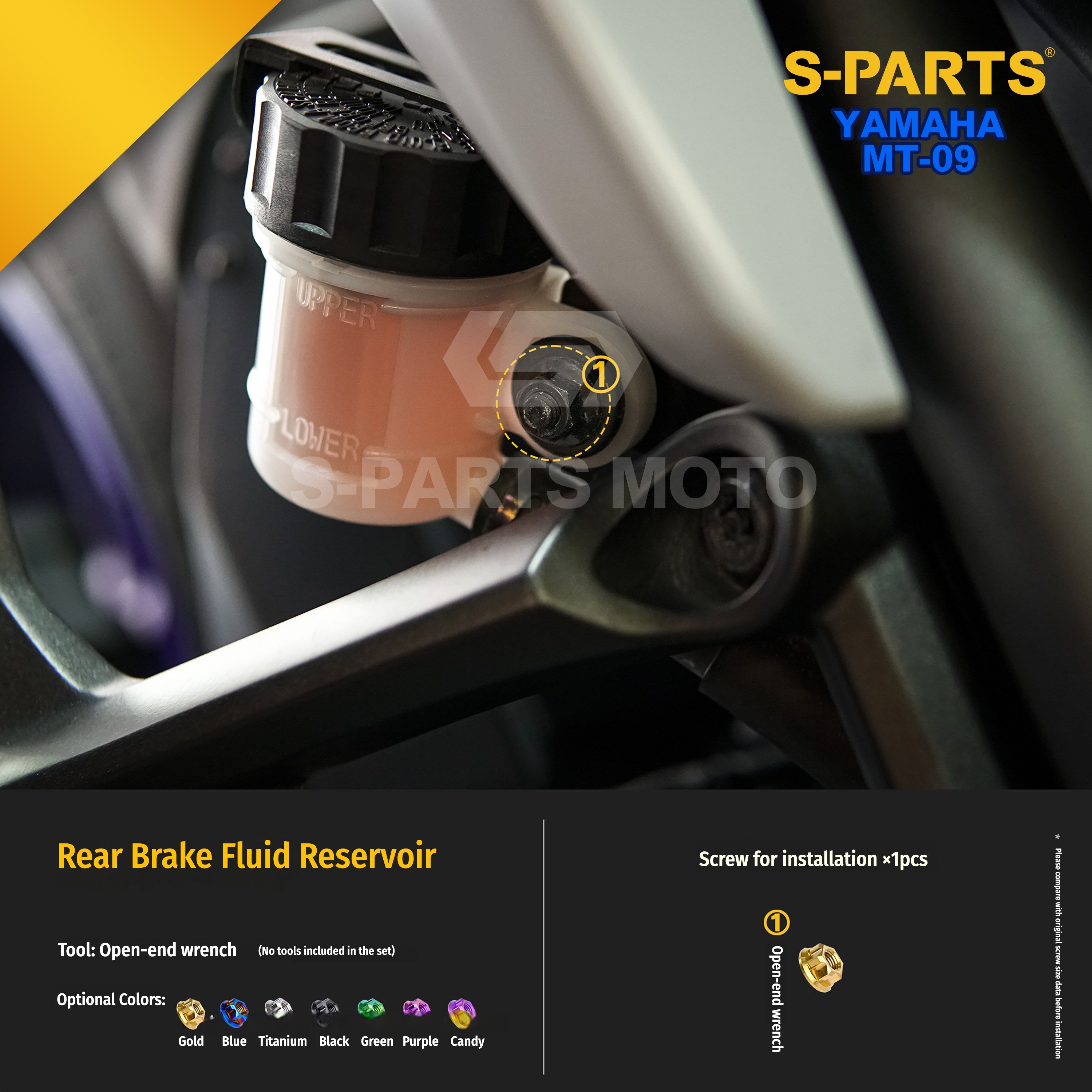 SPARTS Yamaha MT-09 Titanium Bolt Kit | TC4 Grade Motorcycle Fasteners