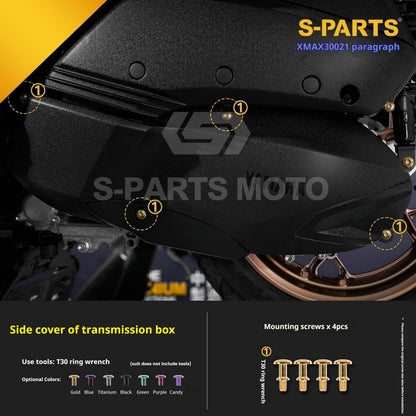SPARTS 2021 XMAX300 YAMAHA Motorcycle Modified Titanium Alloy Bolts Screws