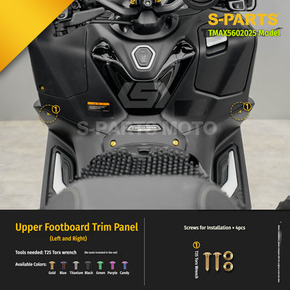 SPARTS Titanium Bolt Kit for YAMAHA TMAX560 2025-Body & Exhaust Section