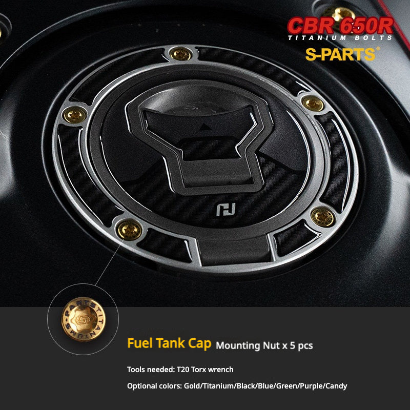 S-PARTS TC4 Titanium Bolt Kit for Honda CBR650R / CB650R | Full Motorcycle Upgrade