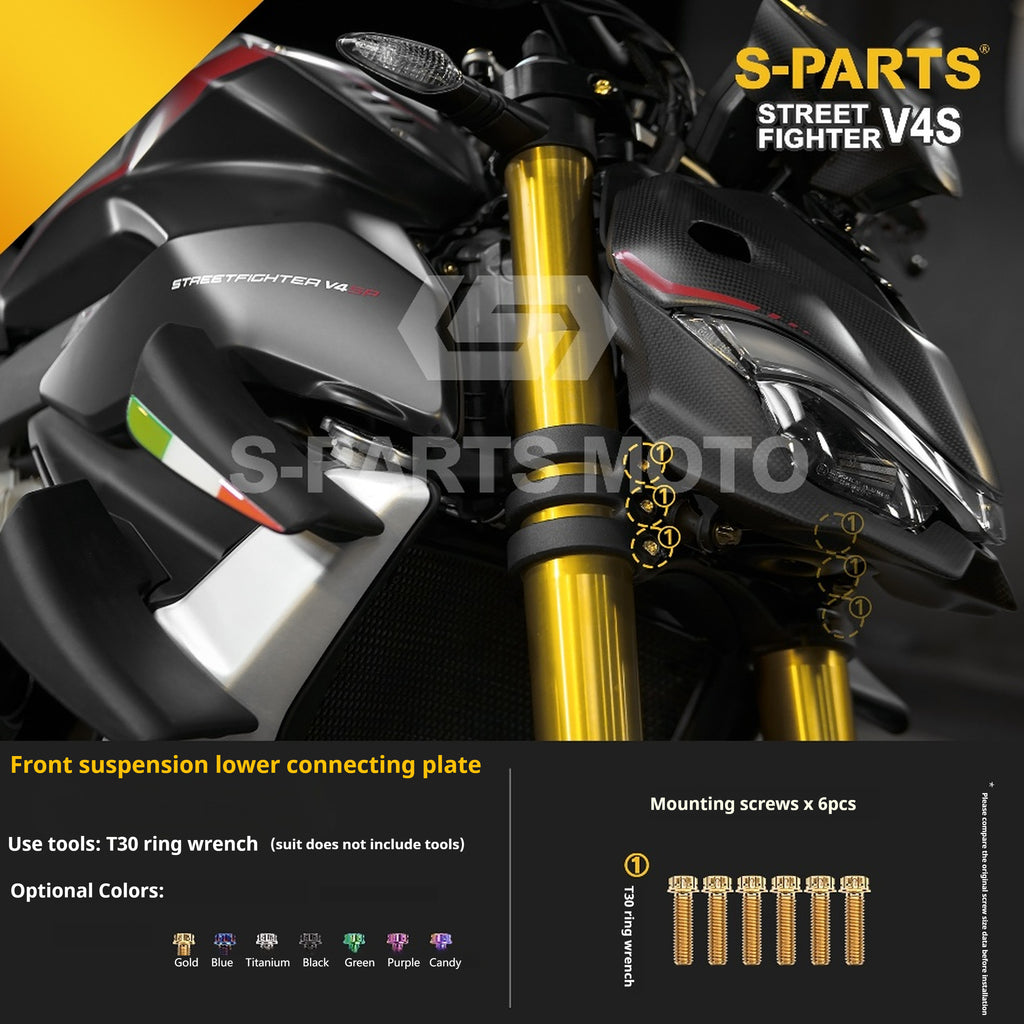 SPARTS Titanium Bolt Kit for Ducati Streetfighter V4S