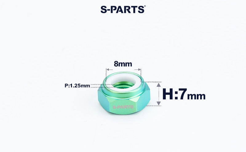 SPARTS Hex Nylon Lock Titanium Nuts – Motorcycle & Car Upgrade Fasteners