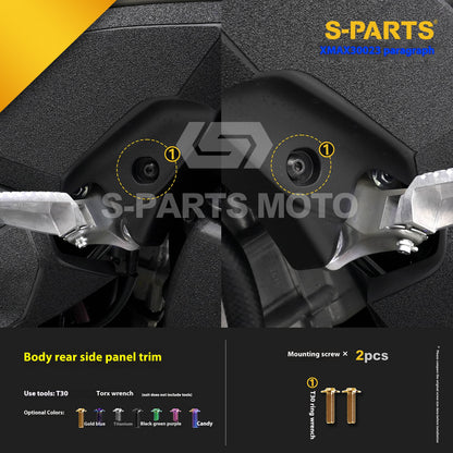 SPARTS Titanium Bolt Set for 2023 XMAX300 | Yamaha Motorcycle Titanium Bolt Upgrade