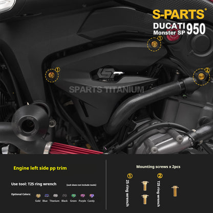 SPARTS Ducati New Monster SP 950 Titanium Alloy Bolts